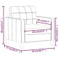 vidaXL Poltrona Nera 60 cm in Similpelle