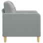 vidaXL Poltrona Grigio Chiaro 60 cm in Tessuto vidaXL Poltrona Grigio Chiaro 60 cm in Tessuto