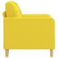 vidaXL Poltrona Giallo Chiaro 60 cm in Tessuto vidaXL Poltrona Giallo Chiaro 60 cm in Tessuto