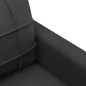vidaXL Divano a 2 Posti Nero 120 cm in Tessuto vidaXL Divano a 2 Posti Nero 120 cm in Tessuto