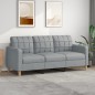 vidaXL Divano a 3 Posti Grigio Chiaro 180 cm in Tessuto vidaXL Divano a 3 Posti Grigio Chiaro 180 cm in Tessuto