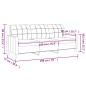 vidaXL Divano a 3 Posti Grigio Chiaro 180 cm in Tessuto vidaXL Divano a 3 Posti Grigio Chiaro 180 cm in Tessuto