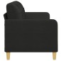 vidaXL Divano a 3 Posti Nero 180 cm in Tessuto vidaXL Divano a 3 Posti Nero 180 cm in Tessuto