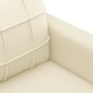 vidaXL Divano a 2 Posti Crema 140 cm in Similpelle vidaXL Divano a 2 Posti Crema 140 cm in Similpelle