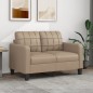 vidaXL Divano a 2 Posti Cappuccino 140 cm in Similpelle vidaXL Divano a 2 Posti Cappuccino 140 cm in Similpelle