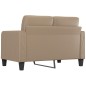 vidaXL Divano a 2 Posti Cappuccino 140 cm in Similpelle vidaXL Divano a 2 Posti Cappuccino 140 cm in Similpelle