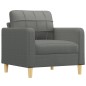 vidaXL Poltrona Grigio Scuro 60 cm in Tessuto vidaXL Poltrona Grigio Scuro 60 cm in Tessuto