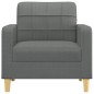 vidaXL Poltrona Grigio Scuro 60 cm in Tessuto vidaXL Poltrona Grigio Scuro 60 cm in Tessuto