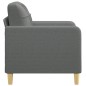 vidaXL Poltrona Grigio Scuro 60 cm in Tessuto vidaXL Poltrona Grigio Scuro 60 cm in Tessuto