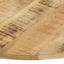 vidaXL Piano Tavolo in Legno Massello di Mango Rotondo 15-16 mm 60 cm