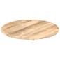 vidaXL Piano Tavolo in Legno Massello di Mango Rotondo 15-16 mm 60 cm