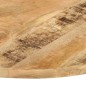 vidaXL Piano Tavolo in Legno Massello di Mango Rotondo 25-27 mm 60 cm