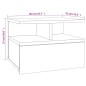vidaXL Comodino Pensile Rovere Sonoma 40x31x27 cm Truciolato vidaXL Comodino Pensile Rovere Sonoma 40x31x27 cm Truciolato