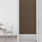 Pannelli Murali 12 pz Marrone 30x15 cm Tessuto 0,54 m² Pannelli Murali 12 pz Marrone 30x15 cm Tessuto 0,54 m²