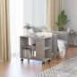 vidaXL Tavolino Grigio Cemento 70x35x55 cm in Legno Multistrato vidaXL Tavolino Grigio Cemento 70x35x55 cm in Legno Multistrato