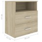 vidaXL Comodino Rovere Sonoma 50x32x60 cm vidaXL Comodino Rovere Sonoma 50x32x60 cm