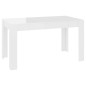 vidaXL Tavolo da Pranzo Bianco Lucido 140x74,5x76 cm Legno Multistrato vidaXL Tavolo da Pranzo Bianco Lucido 140x74,5x76 cm Legno Multistrato