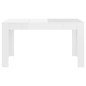 vidaXL Tavolo da Pranzo Bianco Lucido 140x74,5x76 cm Legno Multistrato vidaXL Tavolo da Pranzo Bianco Lucido 140x74,5x76 cm Legno Multistrato