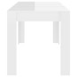 vidaXL Tavolo da Pranzo Bianco Lucido 140x74,5x76 cm Legno Multistrato vidaXL Tavolo da Pranzo Bianco Lucido 140x74,5x76 cm Legno Multistrato