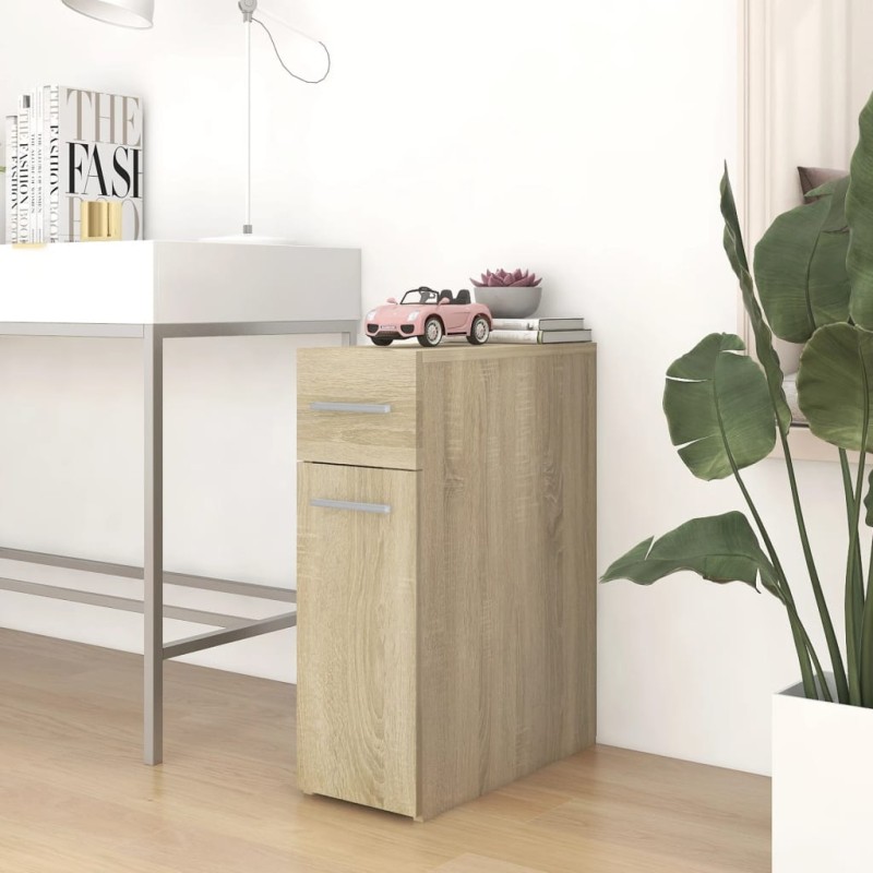 vidaXL Armadietto da Farmacia Rovere Sonoma 20x45,5x60 cm Truciolato