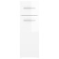 vidaXL Armadietto da Farmacia Bianco Lucido 20x45,5x60 cm Truciolato vidaXL Armadietto da Farmacia Bianco Lucido 20x45,5x60 cm Truciolato