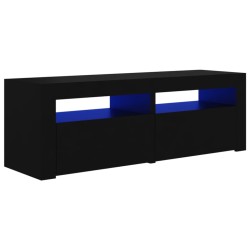 vidaXL Mobile Porta TV con Luci LED Nero 120x35x40 cm