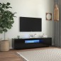 vidaXL Mobile Porta TV con Luci LED Nero 160x35x40 cm vidaXL Mobile Porta TV con Luci LED Nero 160x35x40 cm