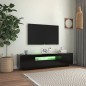 vidaXL Mobile Porta TV con Luci LED Nero 160x35x40 cm vidaXL Mobile Porta TV con Luci LED Nero 160x35x40 cm