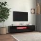 vidaXL Mobile Porta TV con Luci LED Nero 160x35x40 cm vidaXL Mobile Porta TV con Luci LED Nero 160x35x40 cm