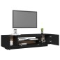 vidaXL Mobile Porta TV con Luci LED Nero 160x35x40 cm vidaXL Mobile Porta TV con Luci LED Nero 160x35x40 cm