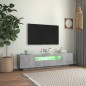 vidaXL Mobile Porta TV con Luci LED Grigio Cemento 160x35x40 cm vidaXL Mobile Porta TV con Luci LED Grigio Cemento 160x35x40 cm