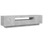 vidaXL Mobile Porta TV con Luci LED Grigio Cemento 160x35x40 cm vidaXL Mobile Porta TV con Luci LED Grigio Cemento 160x35x40 cm