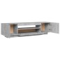vidaXL Mobile Porta TV con Luci LED Grigio Cemento 160x35x40 cm vidaXL Mobile Porta TV con Luci LED Grigio Cemento 160x35x40 cm