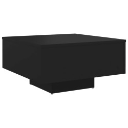 vidaXL Tavolino da Salotto Nero 60x60x31,5 cm in Truciolato