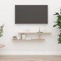 vidaXL Mensola TV a Parete Rovere Sonoma 125x18x23 cm in Truciolato