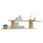 vidaXL Mensola TV a Parete Rovere Sonoma 125x18x23 cm in Truciolato