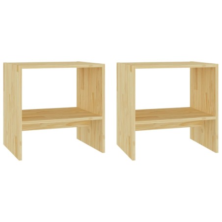 vidaXL Comodini 2 pz 40x30,5x40 cm in Legno Massello di Pino