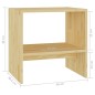 vidaXL Comodino 40x30,5x40 cm in Legno Massello di Pino vidaXL Comodino 40x30,5x40 cm in Legno Massello di Pino
