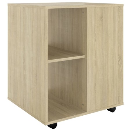 vidaXL Mobiletto con Rotelle Rovere Sonoma 60x53x72 cm in Truciolato