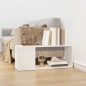 vidaXL Mobile TV Bianco Lucido 80x24x32 cm in Truciolato
