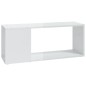 vidaXL Mobile TV Bianco Lucido 80x24x32 cm in Truciolato
