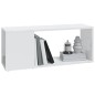 vidaXL Mobile TV Bianco Lucido 80x24x32 cm in Truciolato
