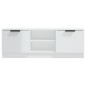 vidaXL Mobile Porta TV Bianco Lucido 102x35x36,5 cm Legno Multistrato vidaXL Mobile Porta TV Bianco Lucido 102x35x36,5 cm Legno Multistrato