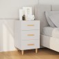 vidaXL Comodino Bianco 40x40x66 cm in Legno Multistrato vidaXL Comodino Bianco 40x40x66 cm in Legno Multistrato
