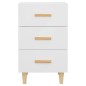 vidaXL Comodino Bianco 40x40x66 cm in Legno Multistrato vidaXL Comodino Bianco 40x40x66 cm in Legno Multistrato