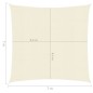 Vela Parasole 160 g/m² Crema 7x7 m in HDPE Vela Parasole 160 g/m² Crema 7x7 m in HDPE