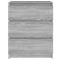 vidaXL Credenza Grigio Sonoma 60x35x76 cm in Legno Multistrato
