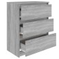 vidaXL Credenza Grigio Sonoma 60x35x76 cm in Legno Multistrato