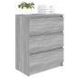 vidaXL Credenza Grigio Sonoma 60x35x76 cm in Legno Multistrato