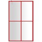 vidaXL Parete per Doccia Walk-in Vetro Trasparente ESG 118x195cm Rossa vidaXL Parete per Doccia Walk-in Vetro Trasparente ESG 118x195cm Rossa